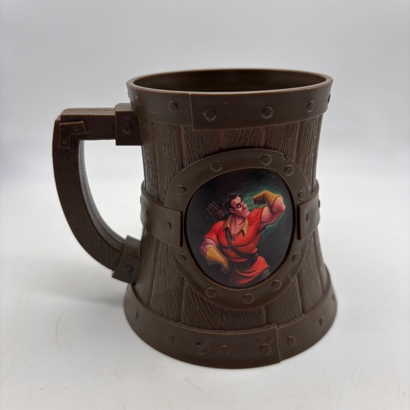 Disney Parks Beauty and the Beast Gaston Plastic Collectible Character Mug - Picture 4 of 12